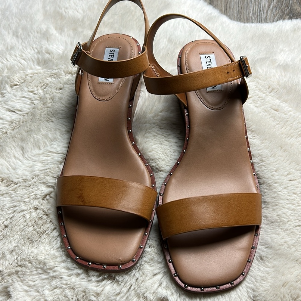 Steve Madden Slingback Wedge Sandals Size 12 - Picture 4 of 11